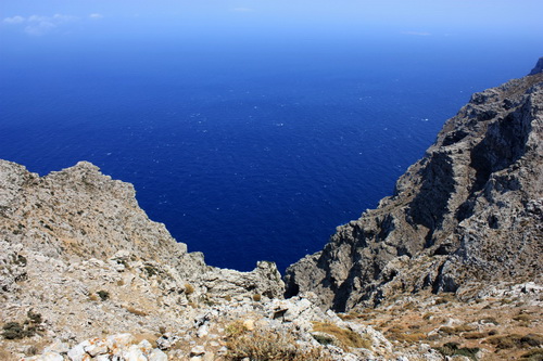 Circuit Sifnos et Amorgos, vue depuis un chemin de randonnée à Amorgos
