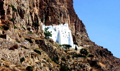 randonnée à Amorgos - monastère de Chozoviotissa