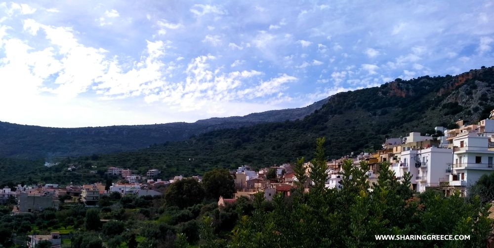 voyage en Crète de l'Est : village de Kritsa sur notre chemin de randonnée