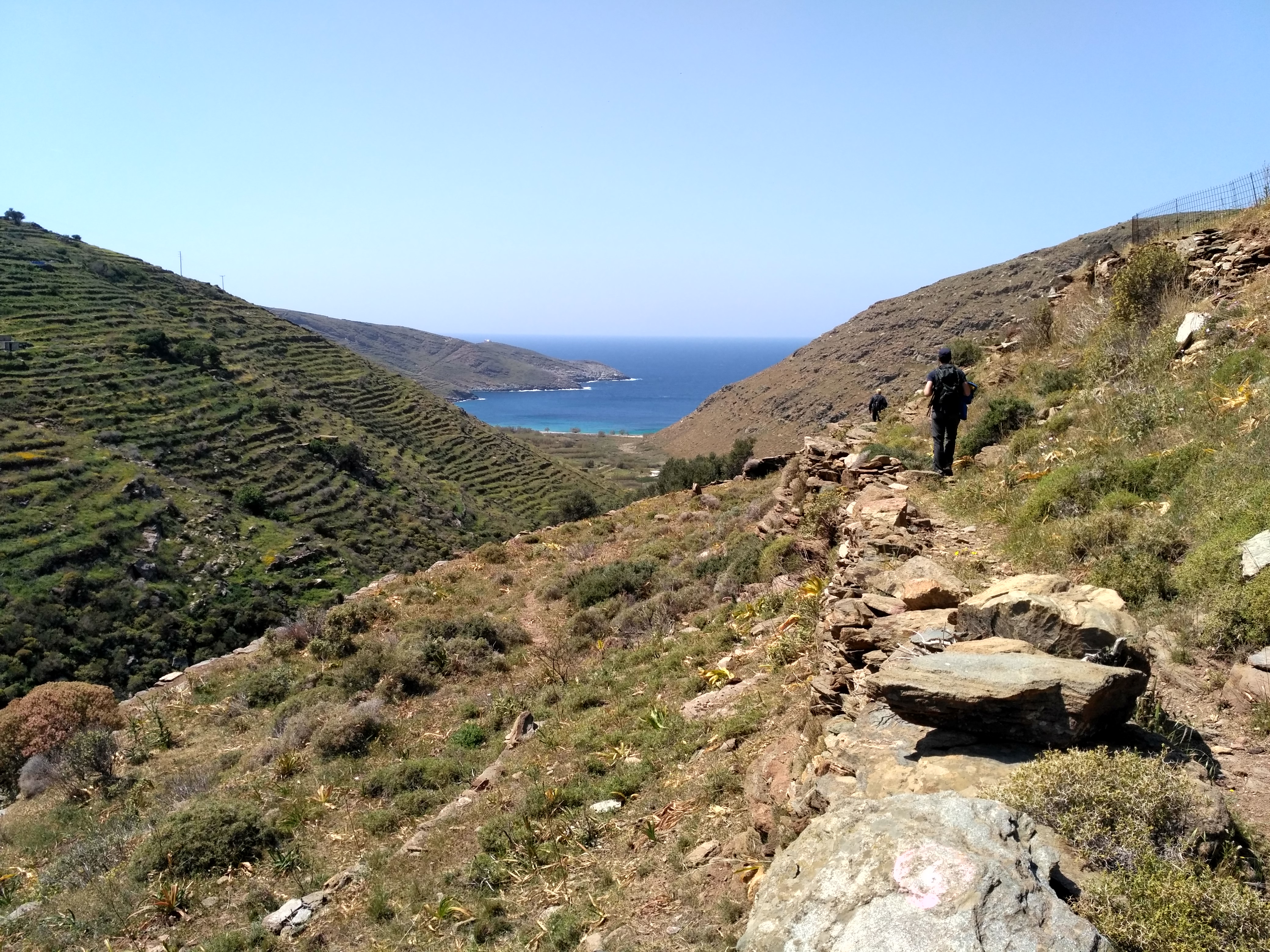Séjours de randonnée groupes constitués : itinéraire dans les Cyclades