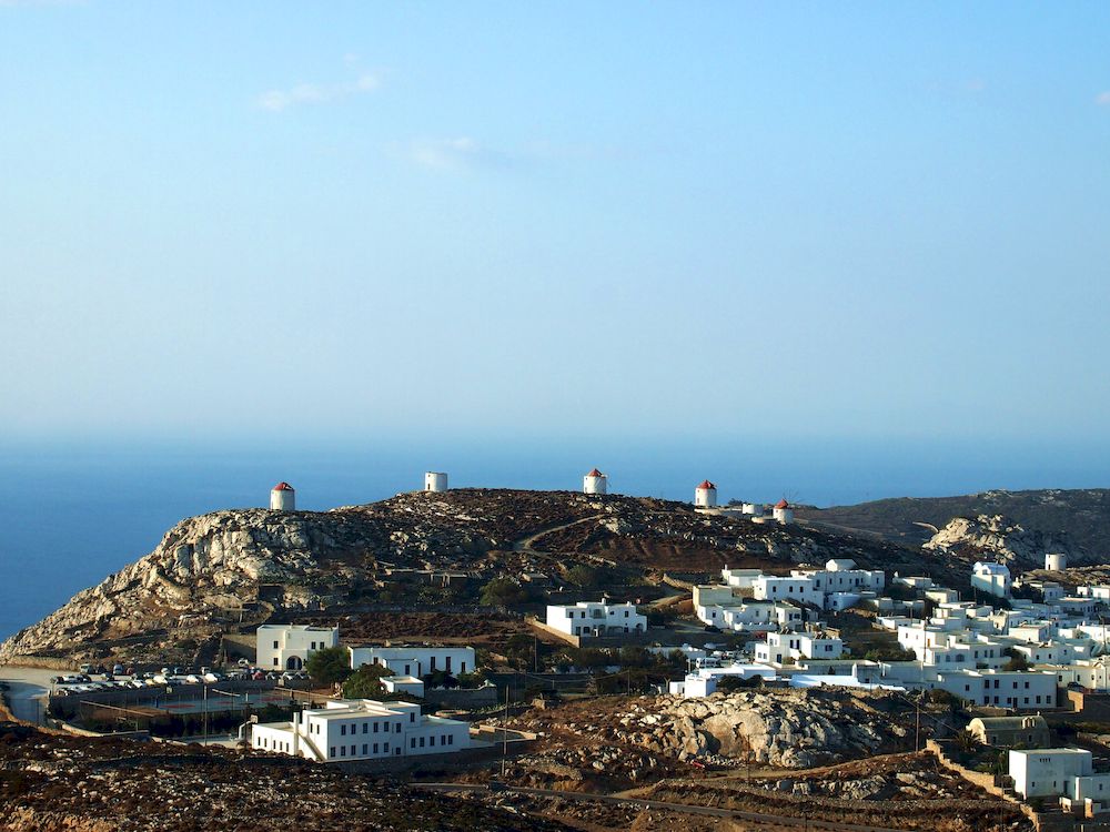 Randonnée en Grèce, Cyclades, Amorgos, village de Chora