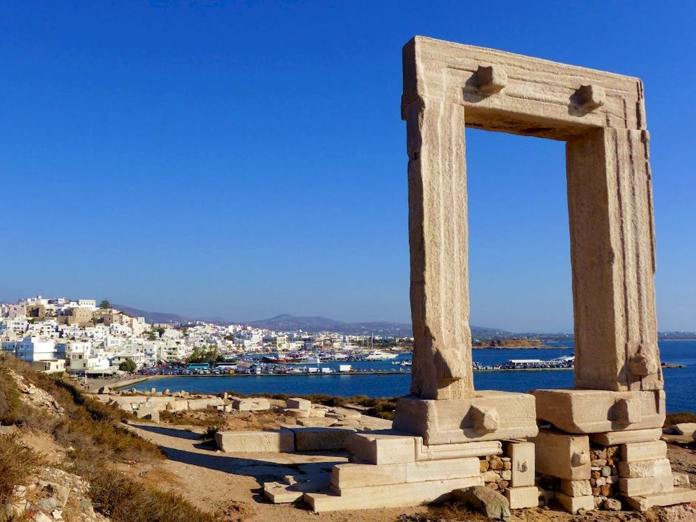 Randonnée en Grèce, Cyclades, Naxos, Portara
