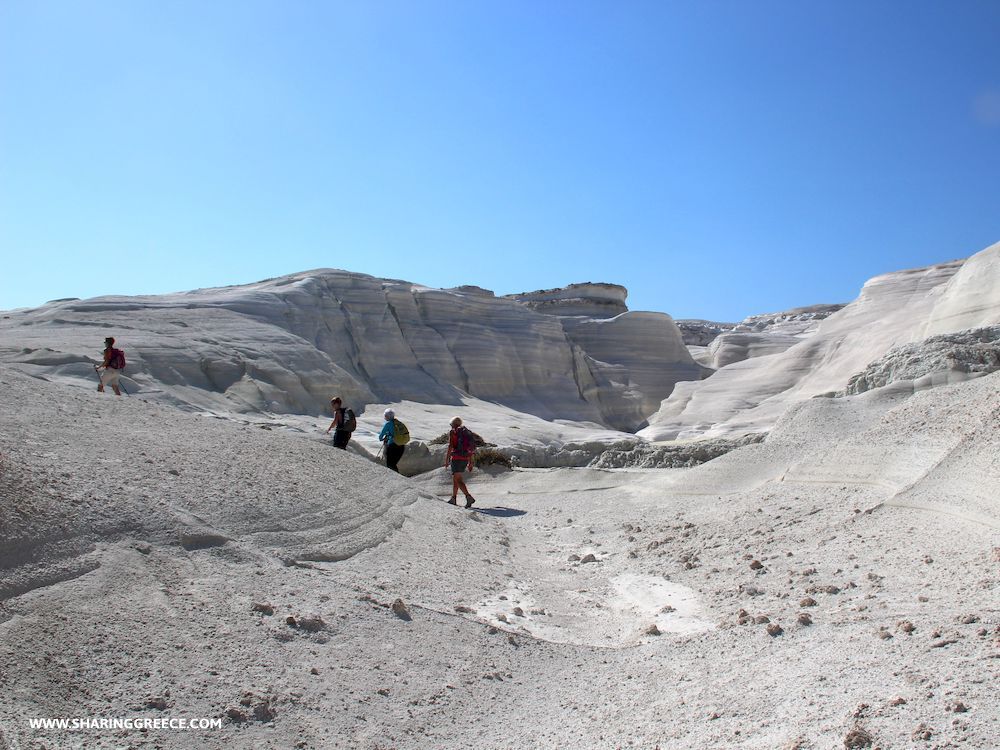 Randonnée en Grèce, Cyclades, Milos, Sarakiniko