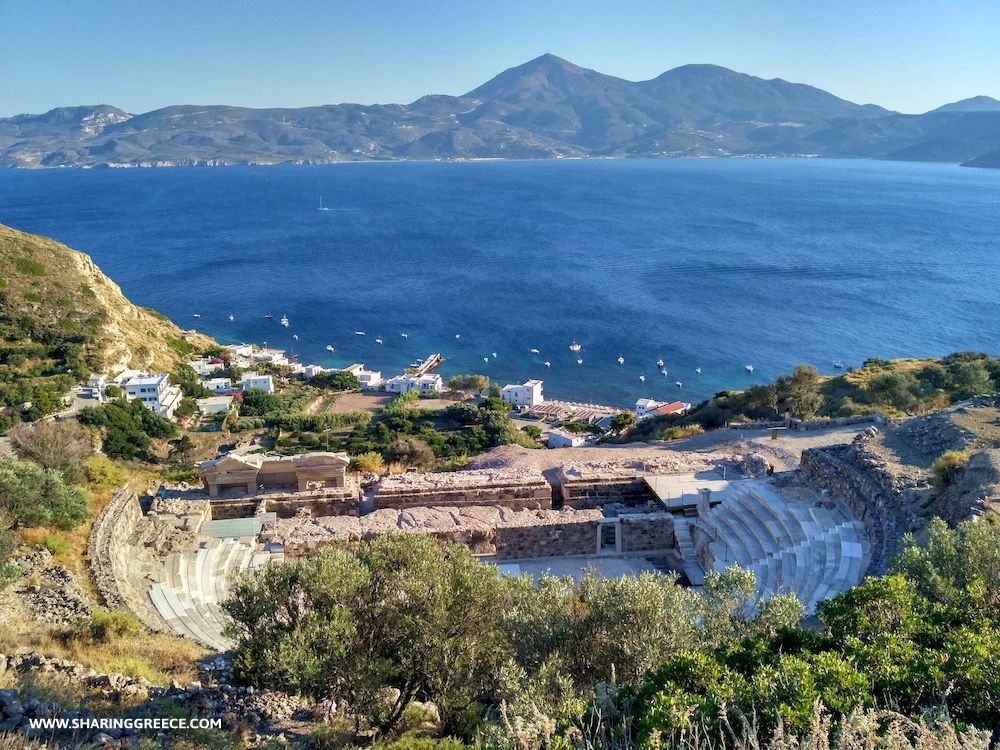 Randonnée en Grèce, Cyclades, Milos, théâtre antique