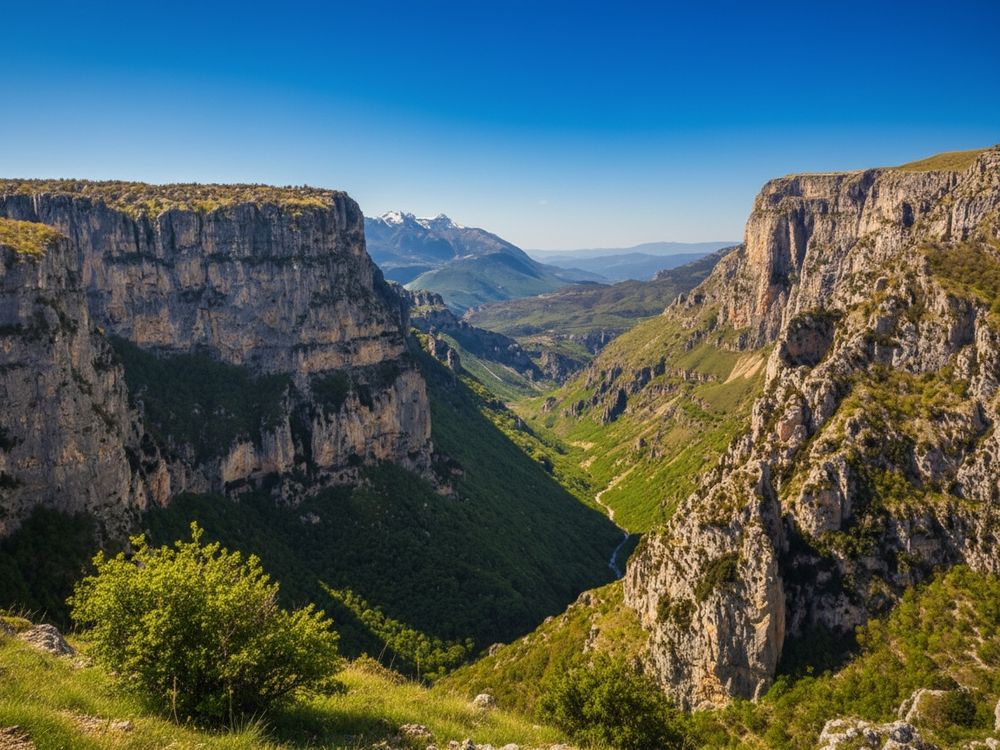 Vikos gorges Epire Grece